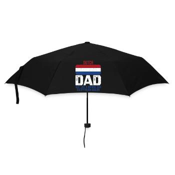 Dutch Dad Netherlands flag design for the - Umbrella (small) - black - Front