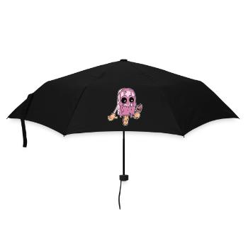 Eiskrem Eis Eiscreme Sommer Spruch Geschenk - Regenschirm (klein) - Schwarz - Vorne