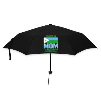 Djiboutian Mom Djibouti flag for Mother's Day - Umbrella (small) - black - Front