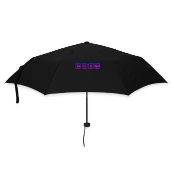 Techno Raver Party Musik - Regenschirm (klein) - Schwarz - Vorne