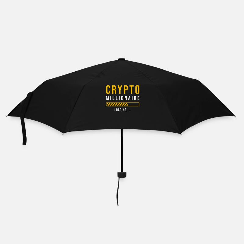 Krypto Millionär loading - Regenschirm (klein) - Schwarz