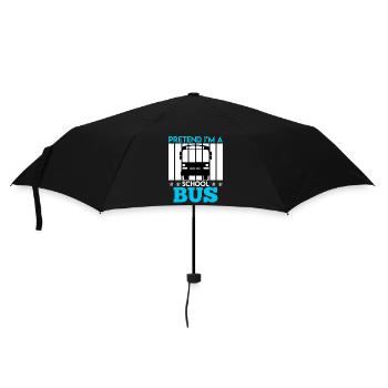 Bus Spruch Bus Fahrer Busfahrer Geschenk - Regenschirm (klein) - Schwarz - Vorne