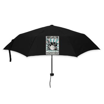Schlagzeug Drum Sticks Schlagzeuger Opa - Regenschirm (klein) - Schwarz - Vorne