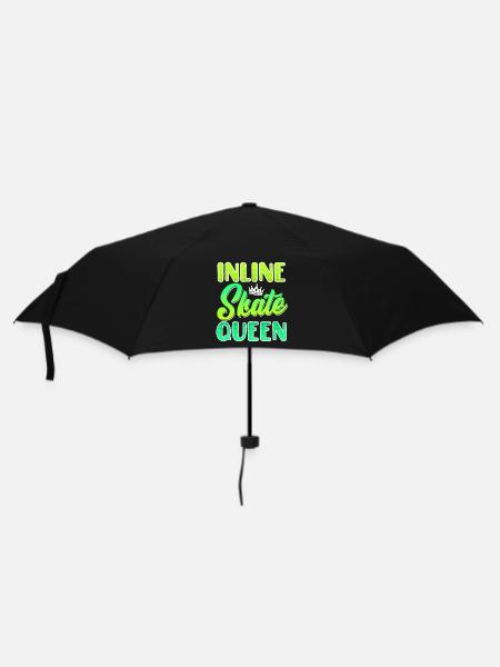 Inliner Frauen Geschenk Inline Skate Queen - Regenschirm (klein) - Schwarz