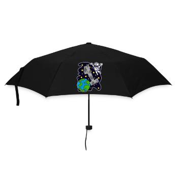 1 anniversaire astronaute garçons Anniversaire d’enfant - Parapluie standard - noir - Devant