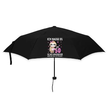 Ich hasse es mit 50 so gut auszusehen 50. Jahre - Regenschirm (klein) - Schwarz - Vorne