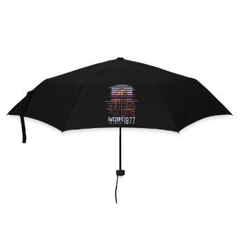 Vintage 1977 77 Birthday Retro Vintage Gift - Umbrella (small) - black - Front