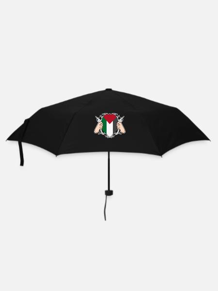 Palästina - Regenschirm (klein) - Schwarz