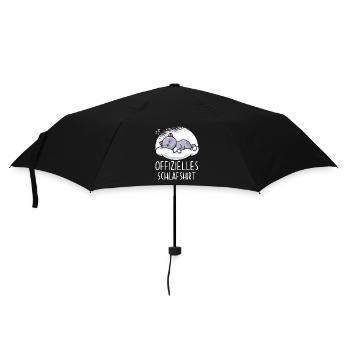 Offizielles Schlafshirt Katze - Regenschirm (klein) - Schwarz - Vorne