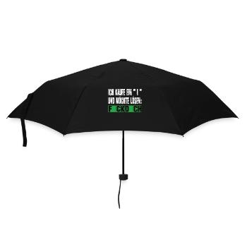 flick dich so viel - fick dich - Regenschirm (klein) - Schwarz - Vorne