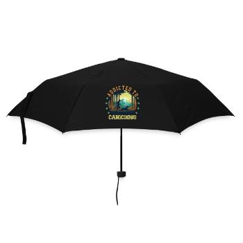 Canicross Hundesport Running laufen mit Hund - Regenschirm (klein) - Schwarz - Vorne