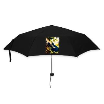 Guitar in the grass - Umbrella (small) - black - Front