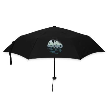 Darts retro - Umbrella (small) - black - Front