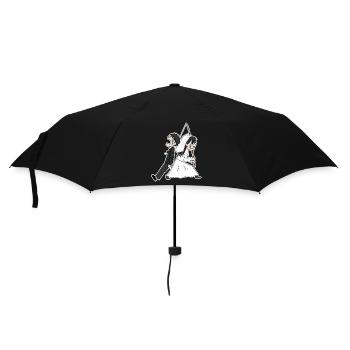 Se marier Mème Drôle - Parapluie standard - noir - Devant