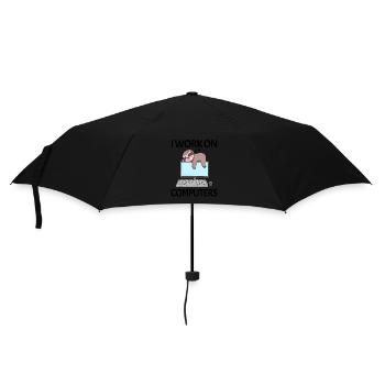 Computer Nerd Programmer Men Gift - Umbrella (small) - black - Front