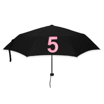 5 Rosa - Parapluie standard - noir - Devant