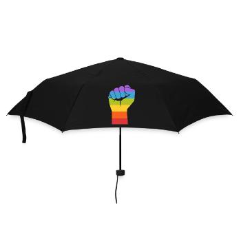 Gay Pride LGBT Gay Poing Main Gay - Parapluie standard - noir - Devant