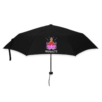 Yoga Namaste Sloth - Umbrella (small) - black - Front