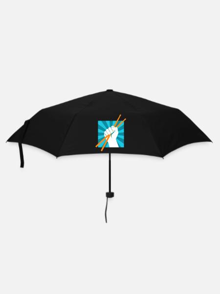 Drummer Drumsticks Batteur musicien Rocker - Parapluie standard - noir