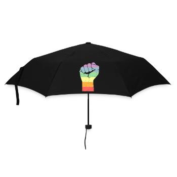 LGBT Pride Gay cadeau Gay Arc-en-ciel - Parapluie standard - noir - Devant