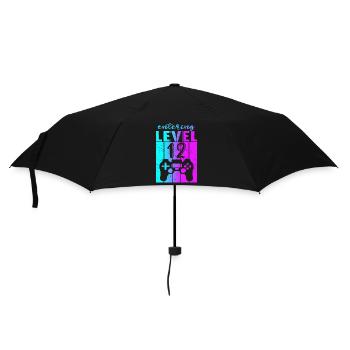 Level 12 Gaming Controller 12th Birthday - Umbrella (small) - black - Front