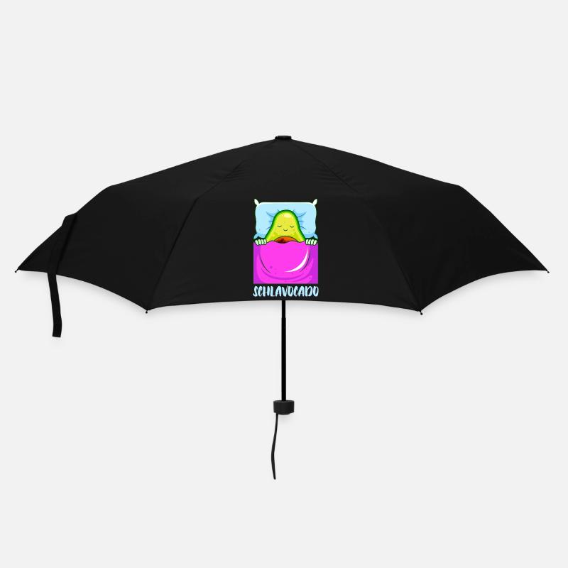 Langschläfer Lustiger Spruch Schlafocado Acocado - Regenschirm (klein) - Schwarz