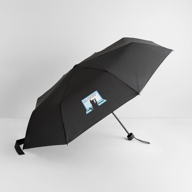 Katze als Programmierer Coder Katzenbesitzer Regenschirm (klein)