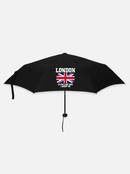 London Union Jack-Flagge Reisen - Regenschirm (klein) - Schwarz