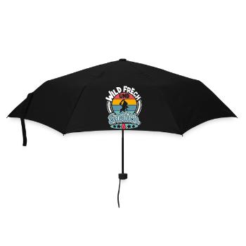 Pirat 6. Geburtstag Kinder - Regenschirm (klein) - Schwarz - Vorne