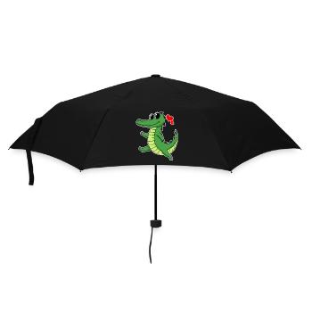 Crocodile - Parapluie standard - noir - Devant