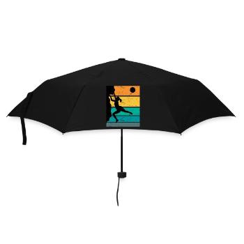Retro Boulder Rock Climbing Free Climbing - Umbrella (small) - black - Front
