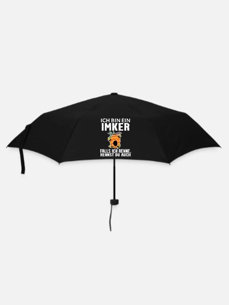 Bienen Imker Biene - Regenschirm (klein) - Schwarz