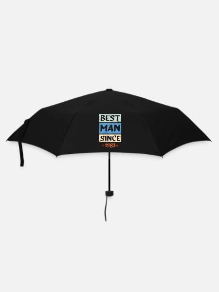 Anniversaire 1983 83 Vintage Homme Millésime Cadeau - Parapluie standard - noir
