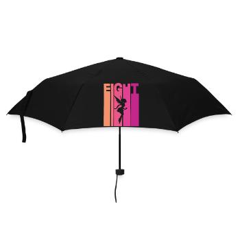 8. Geburtstag Mädchen Fee - Regenschirm (klein) - Schwarz - Vorne