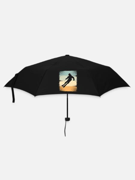 Ski - Regenschirm (klein) - Schwarz