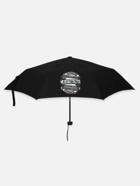 Mediengestalter - Regenschirm (klein) - Schwarz