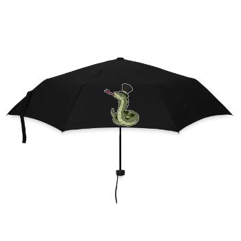 Schlange Gentleman Zylinder - Regenschirm (klein) - Schwarz - Vorne