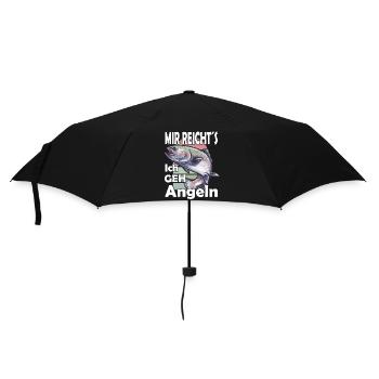 Mir reicht es ich geh angeln Angler Forelle - Regenschirm (klein) - Schwarz - Vorne