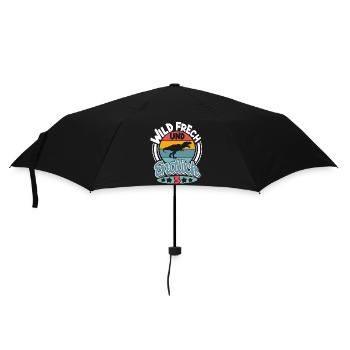 3 Jahre Kindergeburtstag Dino Dinosaurier - Regenschirm (klein) - Schwarz - Vorne