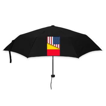 Usa Belgique Drapeau Belge Double Citoyen Américain - Parapluie standard - noir - Devant