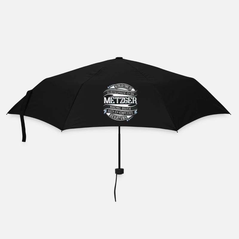 Metzger - Regenschirm (klein) - Schwarz