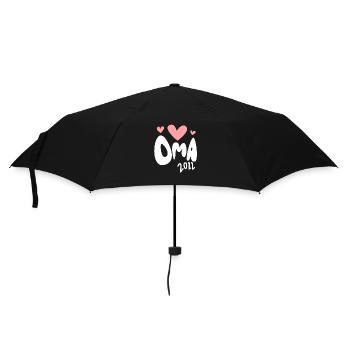Oma 2022 - Werdende Oma 2022 - Regenschirm (klein) - Schwarz - Vorne