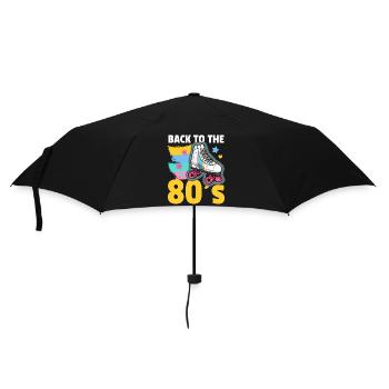 Rollschuhe 80er Rollschuhlaufen - Regenschirm (klein) - Schwarz - Vorne
