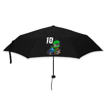 10 Jahre Motocross 10. Geburtstag - Regenschirm (klein) - Schwarz - Vorne
