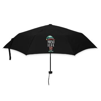 Weihnachten Partnerkostüm Kleiner Elf Elfe Elfen - Regenschirm (klein) - Schwarz - Vorne