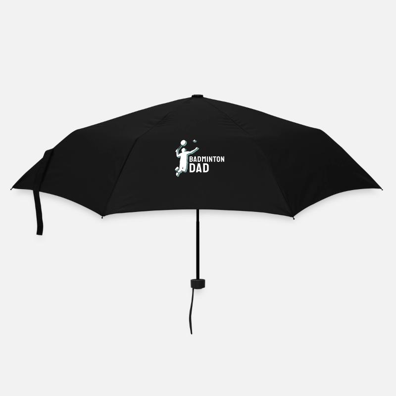 Badminton Badminton Dad - Regenschirm (klein) - Schwarz