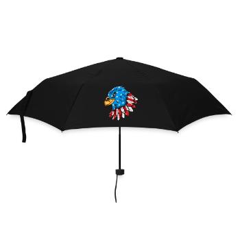 USA American Bald Eagle US Flag - Umbrella (small) - black - Front