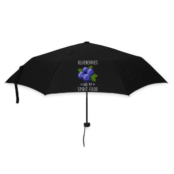 Blaubeeren Spirit Essen - Regenschirm (klein) - Schwarz - Vorne