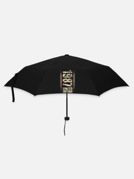 1987 Geburtsjahr Baujahr Geboren 1987 Geburtstag - Regenschirm (klein) - Schwarz