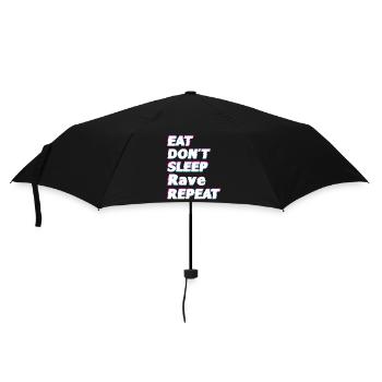 Raver Gift Idea - Umbrella (small) - black - Front